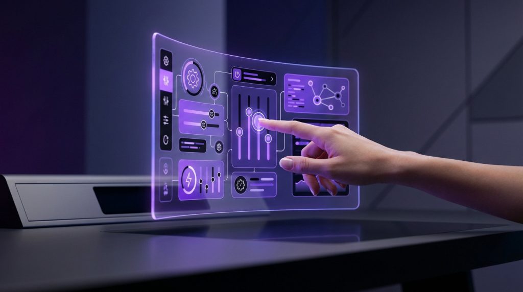 Panneau de configuration Windows affichant les options de réglage système et périphériques
