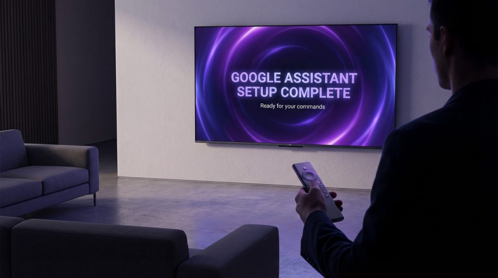 Configuration d'Android TV avec smartphone via commande vocale Ok Google