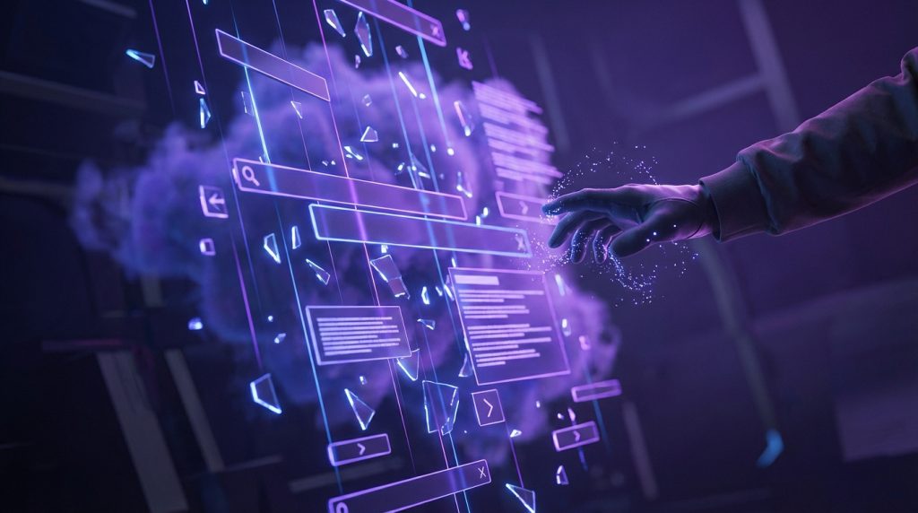Google Gravity interactive web experience showcasing falling elements
