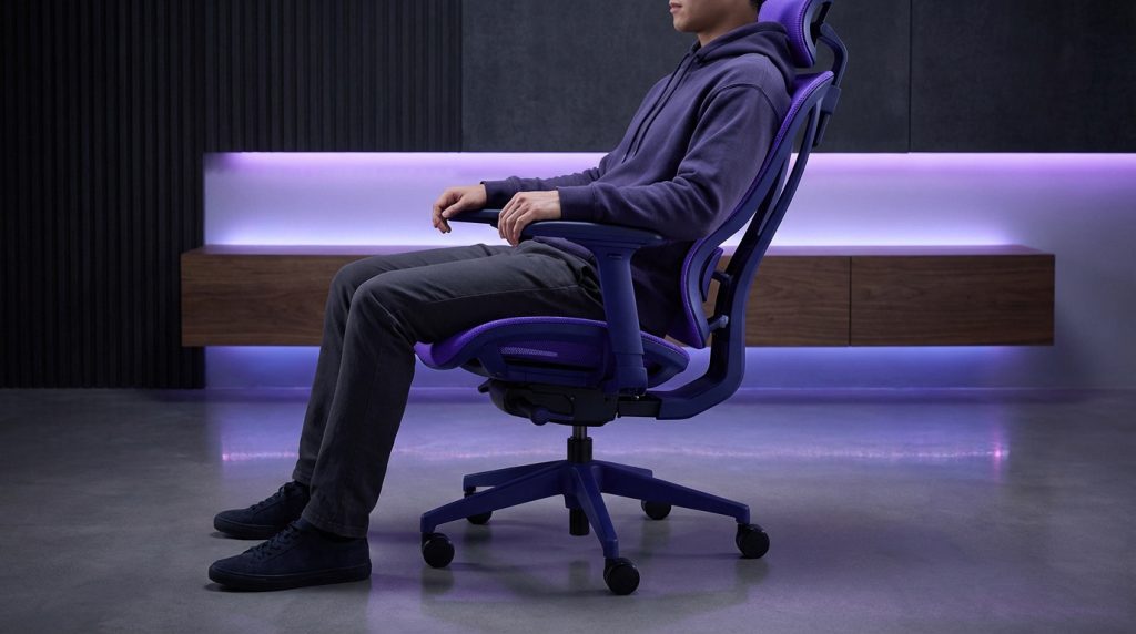 Chaise gaming Dowinx LS-6688 au design rétro, idéale pour le confort et l'ergonomie.