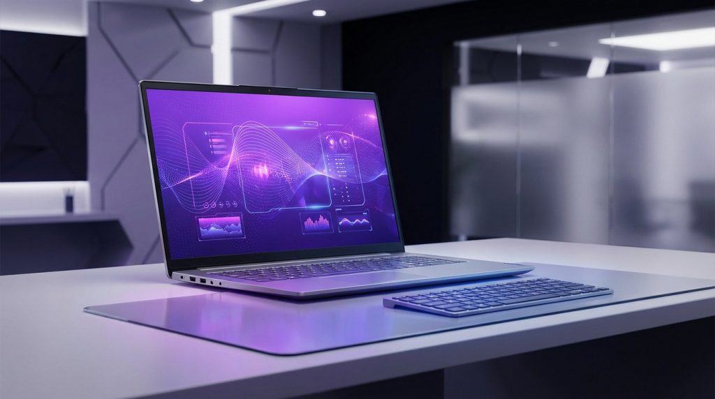 Lenovo IdeaPad 3 17ALC6 laptop showcasing its 17.3-inch display and sleek design for optimal performance in 2026