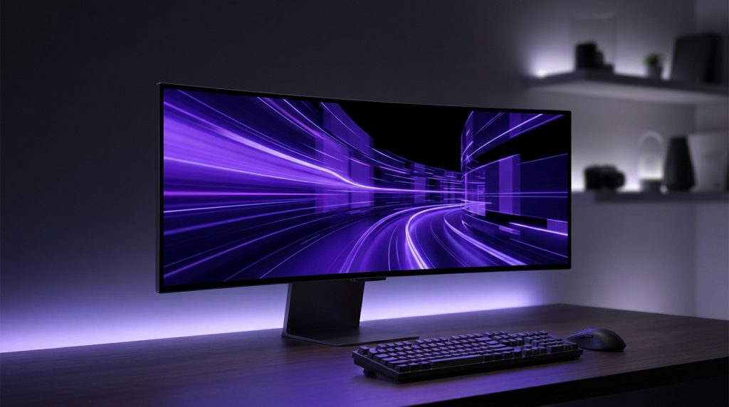 Samsung Odyssey OLED G8 monitor showcasing vibrant 4K QD-OLED display