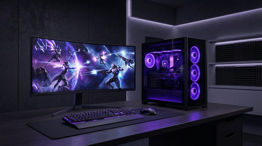 Vibox PC gamer setup showcasing precision assembly and performance in 2026