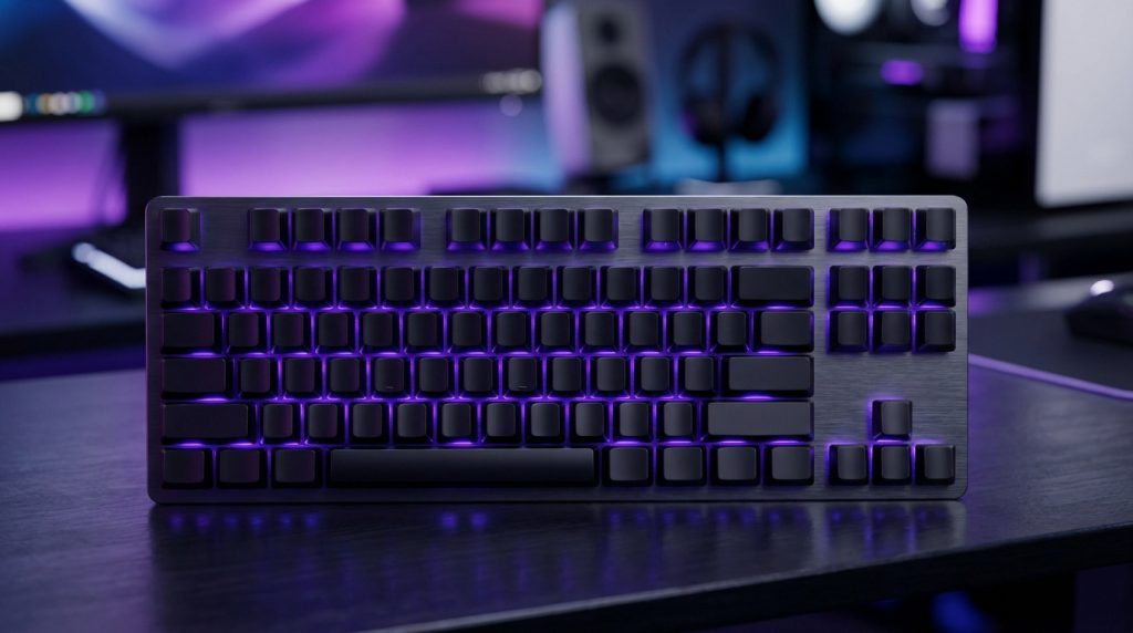 Logitech G413 mechanical keyboard with aluminum chassis and Romer-G switches for gaming and office use