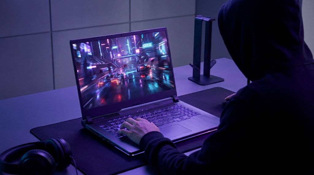 Asus ROG Strix G16 gaming laptop with Intel Core i9-16900HX and NVIDIA RTX 5080 on Nebula display