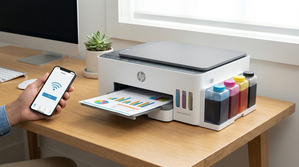 HP Smart Tank Plus 570 | Avis, prix et guide Pro 2026