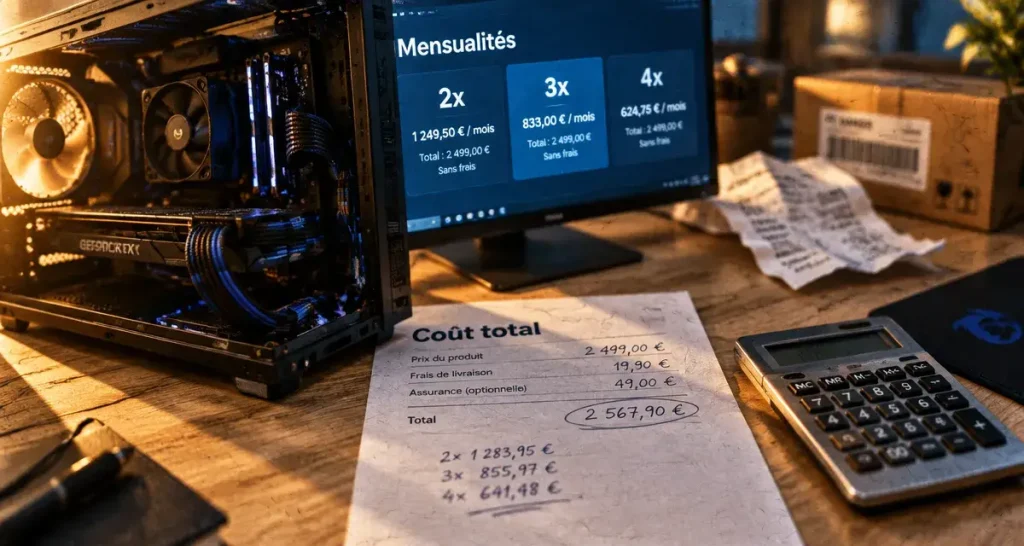 pc gamer paiement plusieurs fois : comparez 2x 3x 4x